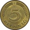سکه 5 فینیگ 1982D جمهوری فدرال - MS61 - آلمان