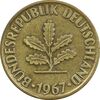 سکه 10 فینیگ 1967D جمهوری فدرال - EF45 - آلمان
