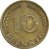 سکه 10 فینیگ 1969D جمهوری فدرال - EF45 - آلمان