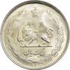 سکه 1 ریال 1323/2 نقره - سورشارژ تاریخ (نوع یک) - MS63 - محمد رضا شاه