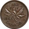 سکه 1 سنت 1955 - الیزابت دوم - EF40 - کانادا