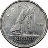 سکه 10 سنت 1988 الیزابت دوم - AU50 - کانادا