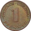 سکه 1 فینیگ 1950J جمهوری فدرال - AU50 - آلمان