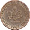 سکه 1 فینیگ 1967G جمهوری فدرال - EF45 - آلمان