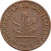 سکه 1 فینیگ 1968D جمهوری فدرال - EF40 - آلمان