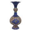 گلدان میناکاری طرح گل و مرغ - 20 سانتی - کد: 028755