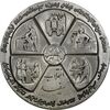 مدال نقره انقلاب سفید 1346 (با جعبه) - EF - محمد رضا شاه