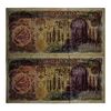 اسکناس 5000 ریال سورشارژی (یگانه - خوش کیش) مهر جمهوری - جفت - AU58 - جمهوری اسلامی
