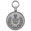 مدال نقره خدمت (دو رو تاج) - ضرب SPORRONG (با کاور فابریک) - UNC - رضا شاه
