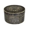 جعبه جواهرات نقره طرح مسجد با سیاه قلم - کد 031235