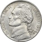 سکه 5 سنت 1999P جفرسون - AU50 - آمریکا