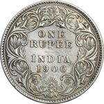 سکه 1 روپیه 1900 ویکتوریا - EF40 - هند