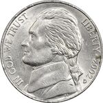 سکه 5 سنت 2002D جفرسون - MS61 - آمریکا