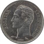 سکه 25 سنتیمو 1960 - AU55 - ونزوئلا