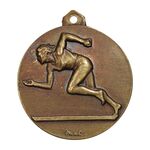 مدال آویز ورزشی دو میدانی سرعت زنان (برنز) - AU - محمد رضا شاه