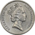 سکه 10 سنت 1989 الیزابت دوم - EF40 - استرالیا