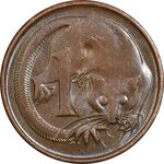 سکه 1 سنت 1969 الیزابت دوم - AU50 - استرالیا