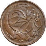 سکه 2 سنت 1966 الیزابت دوم - AU50 - استرالیا