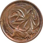 سکه 2 سنت 1989 الیزابت دوم - AU55 - استرالیا