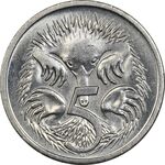 سکه 5 سنت 2001 الیزابت دوم - MS63 - استرالیا