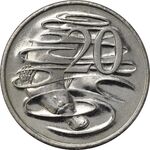 سکه 20 سنت 1999 الیزابت دوم - AU50 - استرالیا