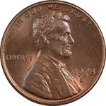 سکه 1 سنت 1978D لینکلن - MS63 - آمریکا