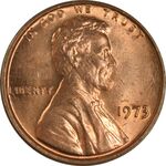 سکه 1 سنت 1973 لینکلن - MS63 - آمریکا
