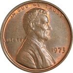 سکه 1 سنت 1973 لینکلن - AU58 - آمریکا