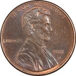 سکه 1 سنت 2001D لینکلن - MS63 - آمریکا
