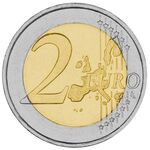 2 یورو خوان کارلوس یکم