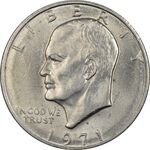 سکه یک دلار 1971D آیزنهاور - AU58 - آمریکا