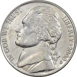 سکه 5 سنت 2000D جفرسون - AU55 - آمریکا