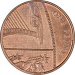 سکه 1 پنی 2008 الیزابت دوم - AU58 - انگلستان