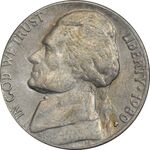 سکه 5 سنت 1980P جفرسون - VF30 - آمریکا