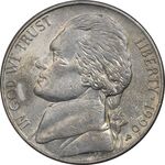 سکه 5 سنت 1996P جفرسون - EF40 - آمریکا
