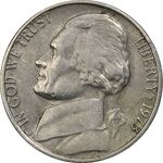 سکه 5 سنت 1973 جفرسون - EF45 - آمریکا