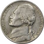 سکه 5 سنت 1973D جفرسون - AU50 - آمریکا