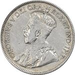 سکه 25 سنت 1928 جرج پنجم - EF45 - کانادا