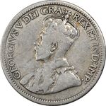سکه 10 سنت 1934 جرج پنجم - VF35 - کانادا