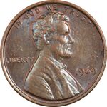سکه 1 سنت 1969 لینکلن - AU50 - آمریکا