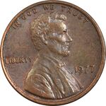 سکه 1 سنت 1977 لینکلن - EF45 - آمریکا