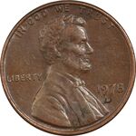 سکه 1 سنت 1978D لینکلن - EF45 - آمریکا