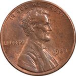 سکه 1 سنت 1988 لینکلن - MS61 - آمریکا