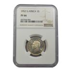 سکه 1 شیلینگ 1952 جرج ششم - PF66 - آفریقای جنوبی