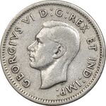 سکه 10 سنت 1940 جرج ششم - EF45 - کانادا