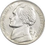 سکه نیکل 5 سنت 2000P جفرسون - AU50 - آمریکا