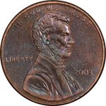 سکه 1 سنت 2003D لینکلن - AU55 - آمریکا