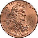 سکه 1 سنت 2006 لینکلن - MS62 - آمریکا
