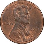 سکه 1 سنت 2012D لینکلن - AU58 - آمریکا