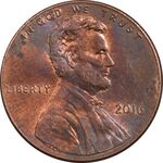 سکه 1 سنت 2016 لینکلن - AU58 - آمریکا